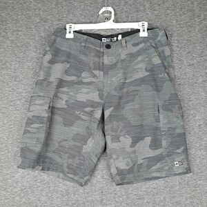 SALTY CREW Mens Shorts Sz 32 Hybrid CAMO Striped Walking Swim Casual Golf Fish